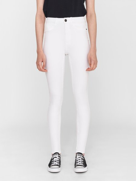 NM Callie Highwaist Skinny Jeans white