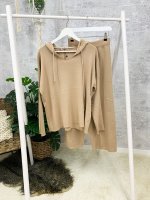Homewear Anzug unifarben beige one size