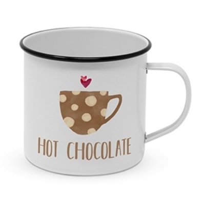 Metalltasse Hot Chocolate