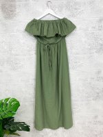 Off Shoulder Dress grün one size