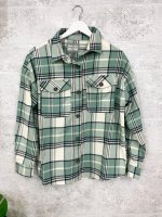 Flanell Karobluse middle green  L
