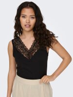 Top Winnie mit Spitze black L