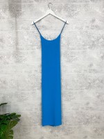 Trägerkleid lang unifarben aquamarine one size