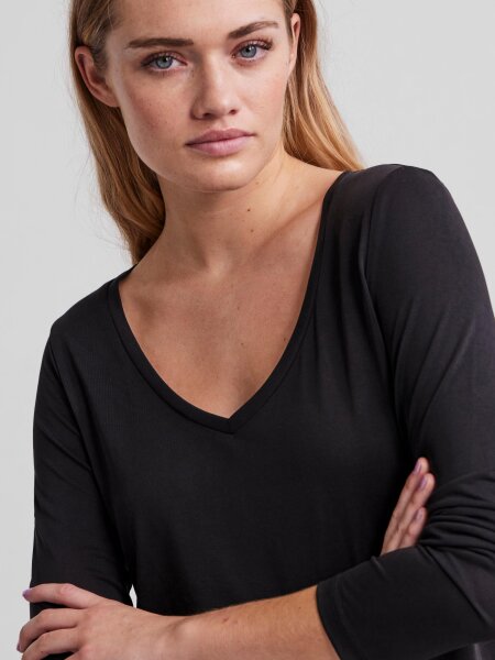 Langarm Shirt Kamala black M