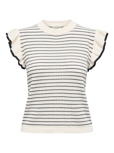 Strick Shirt Carice cloud dancer/black  L