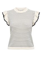 Strick Shirt Carice cloud dancer/black  L
