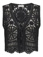 Kurze Strickweste Yvic black L