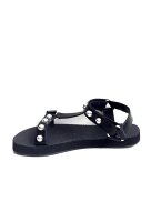 Sandale mit Nieten schwarz