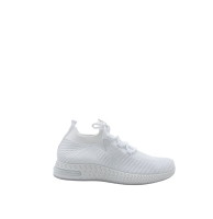 weiße Stoffsneaker