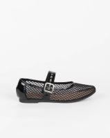 Ballerinas mit Riemchen black