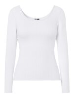 Rippshirt Kitte bright white S