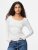 Rippshirt Kitte bright white S