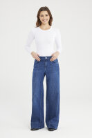 Wide Straight Jeans Layla dark blue