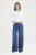 Wide Straight Jeans Layla dark blue