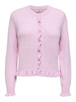 Strick Cardigan Letty mit Rüschen pink lady S