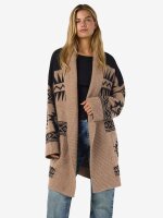 Gemusterter lange Strickjacke Leise