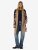 Gemusterter lange Strickjacke Leise