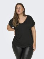 Shirt Moster mit Spitzen Ausschnitt