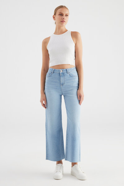 Wide Leg Jeans Aura  light blue