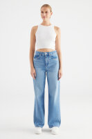 Wide Leg Jeans Maria mit Strass