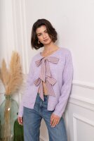 Reversible Strickpullover mit Schleifen