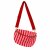 Cross Body Bag, rosa/rot gestreift