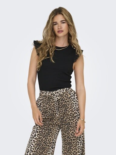 Top Sofia mit Spitzendetails