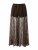 Spitzenrock mit intigrierter Short OneSize schoko