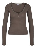 Basic Shirt Maya mit Rüschen Ausschnitt