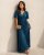 Plissiertes Sommerkleid One Size aquamarin