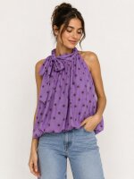 Blusen Top mit Lavalliere Kragen