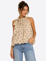 Blusen Top mit Lavalliere Kragen