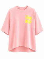 TShirt Sommersweat mit Lasercut und Print