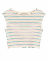 Gestreiftes, kurzes Shirt