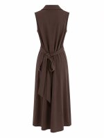 Ärmelloses Kleid mit Wickelband