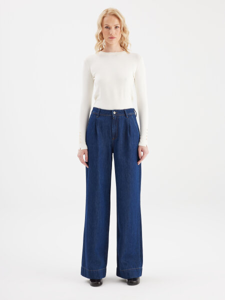 Wide Leg Pant Giselle, dark blue