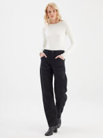 Streifen Jeans Selena, black stripe