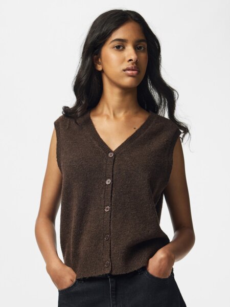 V-Neck Strickweste Sally hot fudge  XL