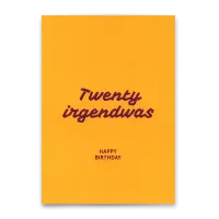 Postkarte "Twenty irgendwas" Deli Cards