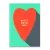 Postkarte "Happy Birthday Heart" Deli Cards