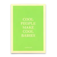 Postkarte "Cool People make cool babies" Deli...