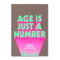 Postkarte "Age is just a number" Deli Cards