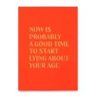 Postkarte "Lying about age" Deli Cards