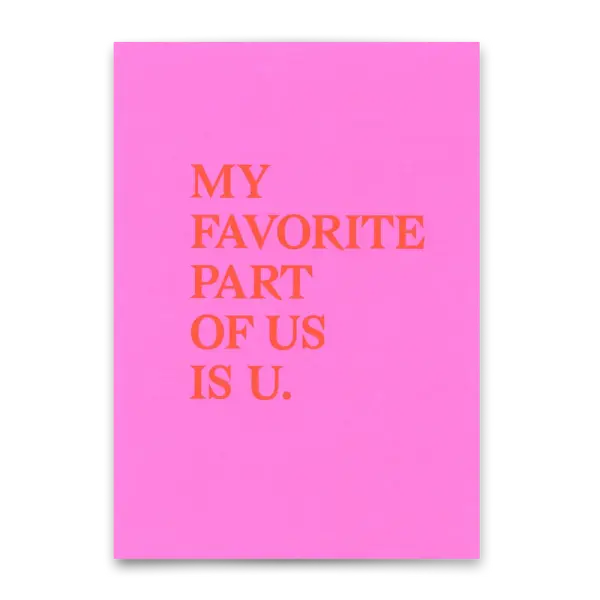 Postkarte "My favorite part" Deli Cards