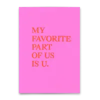 Postkarte "My favorite part" Deli Cards
