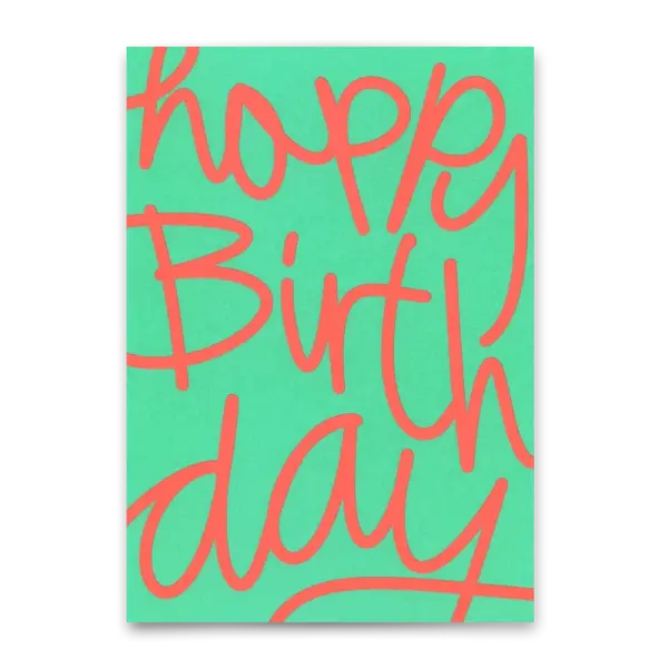 Postkarte "Happy Birthday Swing" Deli Cards