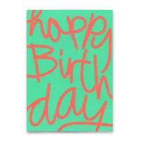 Postkarte "Happy Birthday Swing" Deli Cards