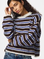 Gestreifter Strickpullover Ada mit weiten Arm