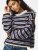 Gestreifter Strickpullover Ada mit weiten Arm