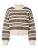 Cropped Strickpullover Aico whitecap gray/winetasting XL